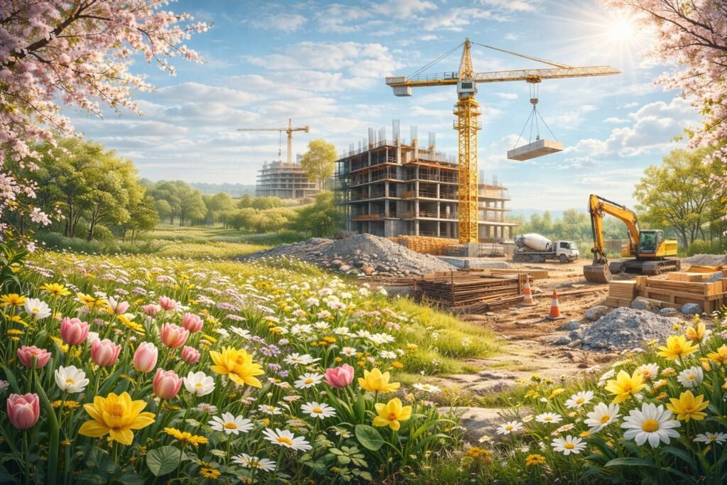 Весна — найкращий час для початку проєктування будівництва