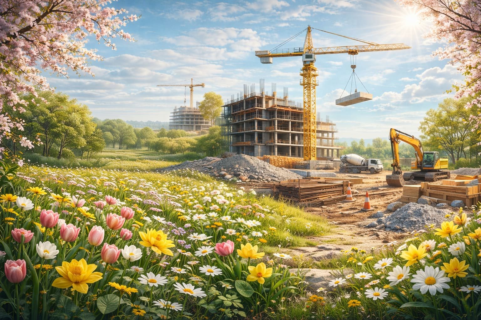 Весна — найкращий час для початку проєктування будівництва